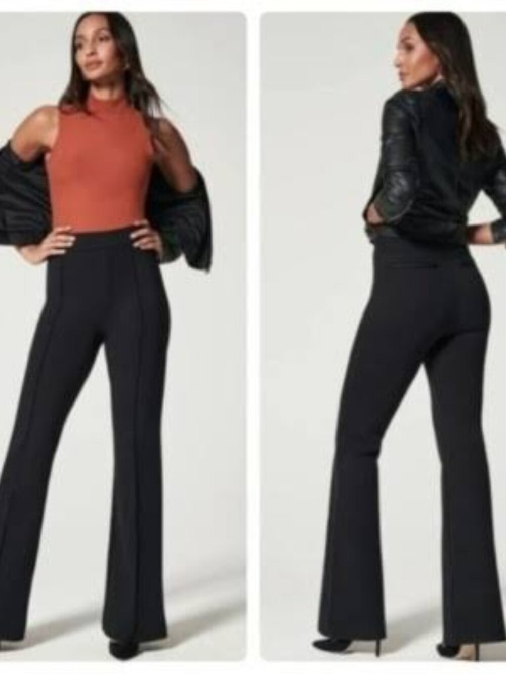 Spanx NWT The Perfect Black Pant in Hi-Rise Flare Size XS